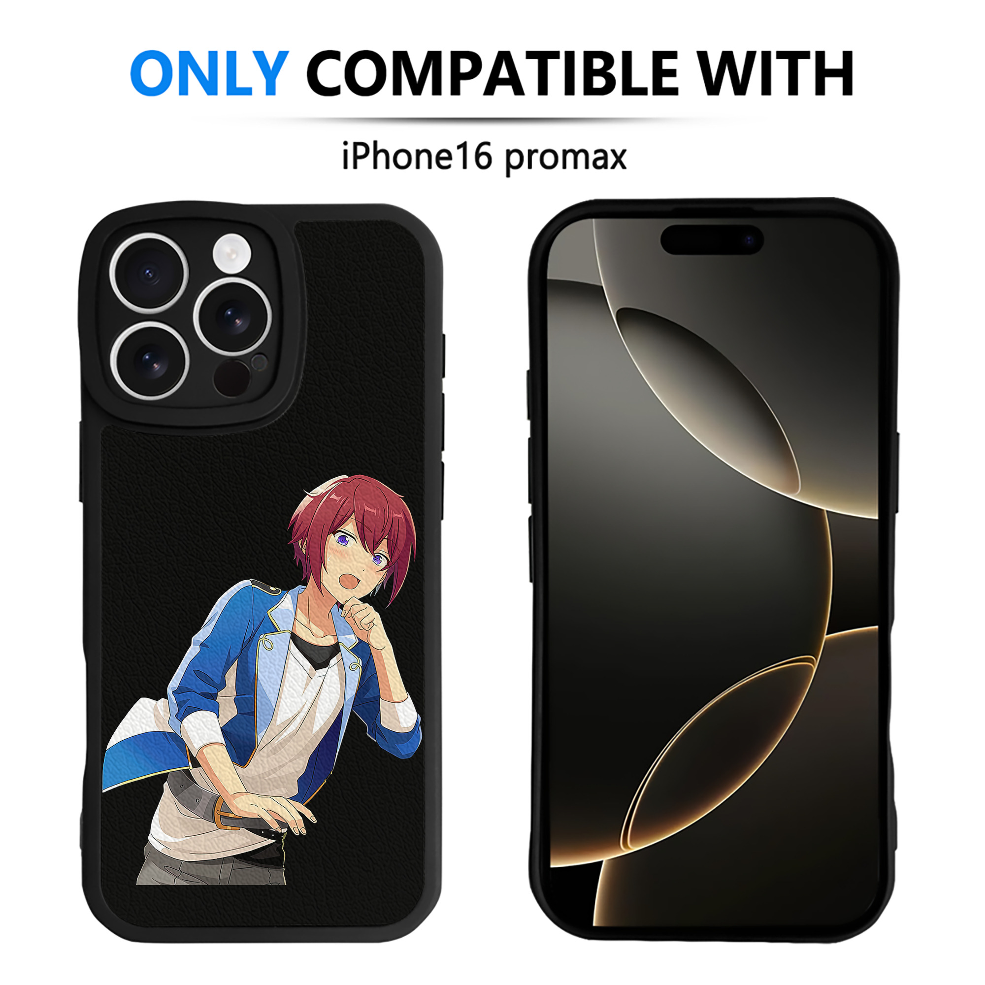 （画像用） あんさんぶるスターズ! Ensemble Stars 【iPhone 16シリーズ対応】シリコンスマホケース（レザー調） 材質：シリコン